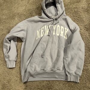 Brandy Melville Gray New York Hoodie